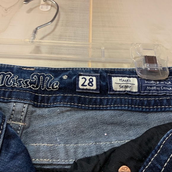 Miss Me Hailey Skinny Embellished Wings Jeans 28 - Picture 5 of 11